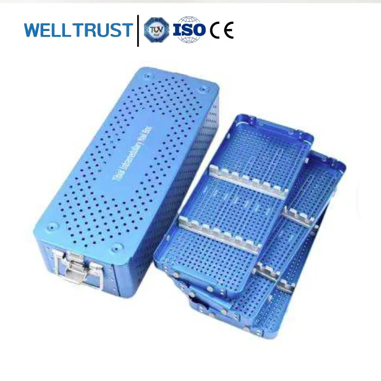 Hot Sell Stainless Steel Medical Orthopedic Surgical Instruments Sterilization Box For Tibial Intramedullary Nail