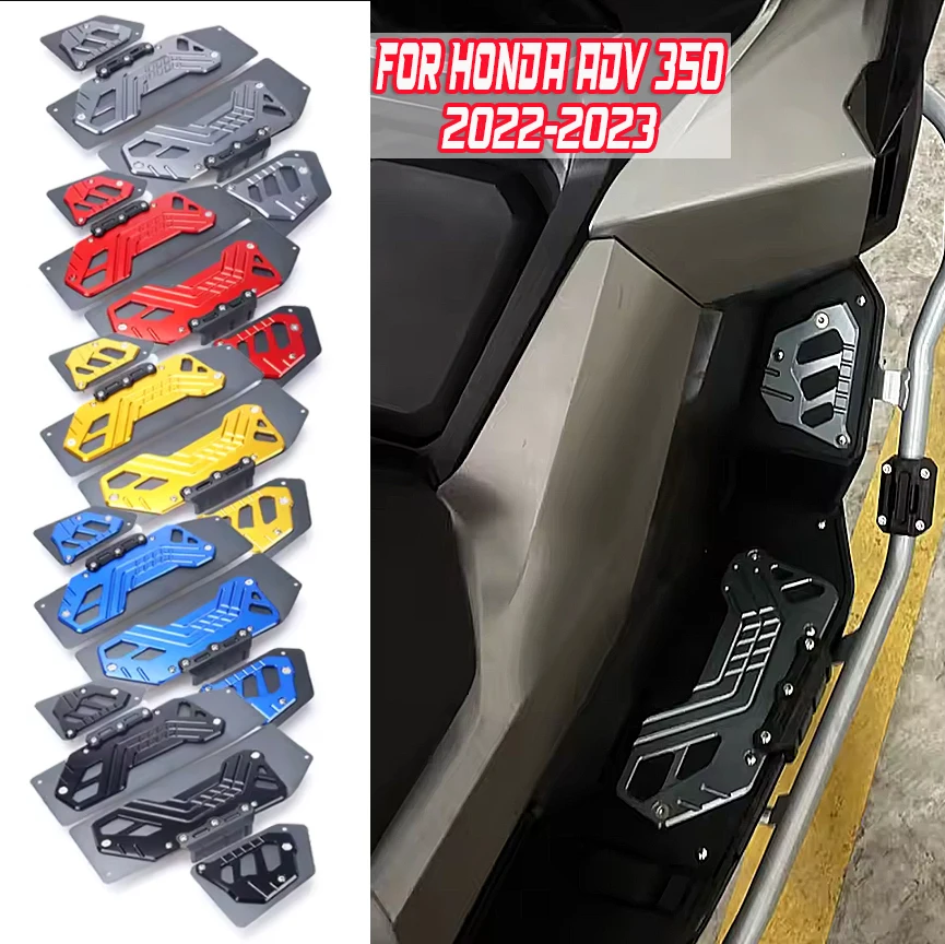 

New adv350 Motorcycle CNC Footrest Foot Pads Pedal Plate Pedals Accessories For Honda ADV-350 ADV 350 ADV350 adv 350 2022-2023