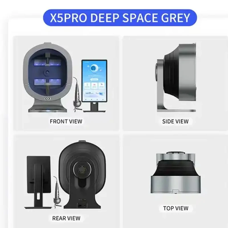 2025 ترقية X5 PRO 3D AI محلل الجلد 15.6/21.5 بوصة متعددة الطيف آلة كشف فروة الرأس الوجه #1