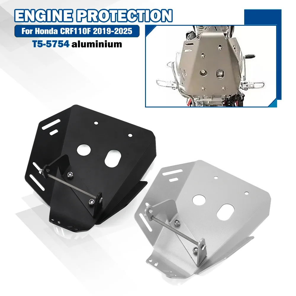 

FOR Honda CRF110F 2019-2020-2021-2022-2023-2024-2025 Motorcycle Accessory Engine Protection Cover Chassis Under Guard Skid Plate