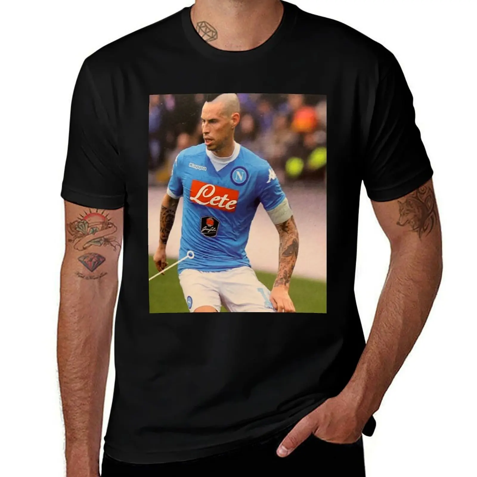 Marek hamsik. T-Shirt Art Pattern Printed Casual Top