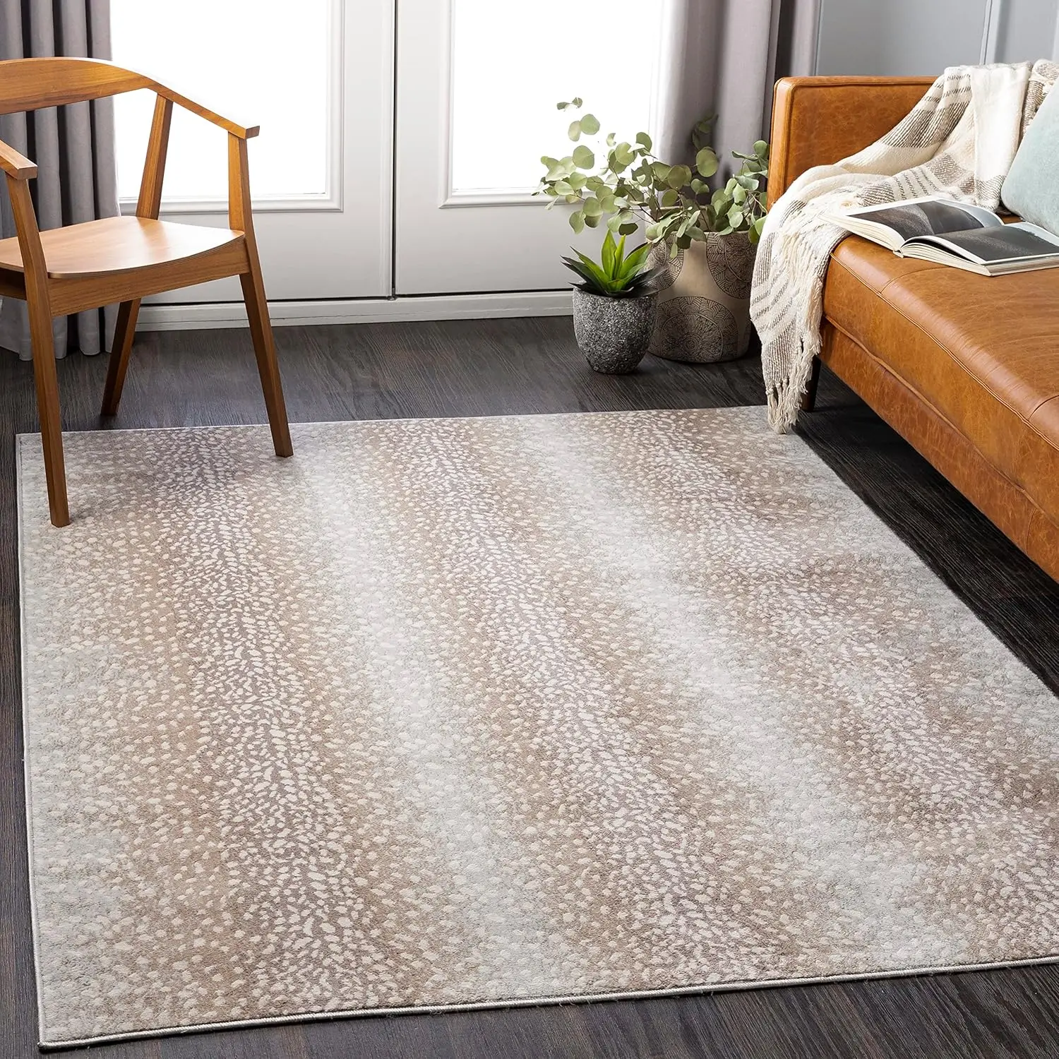 Pablo Antelope Print Area Rug,9' X 12'3