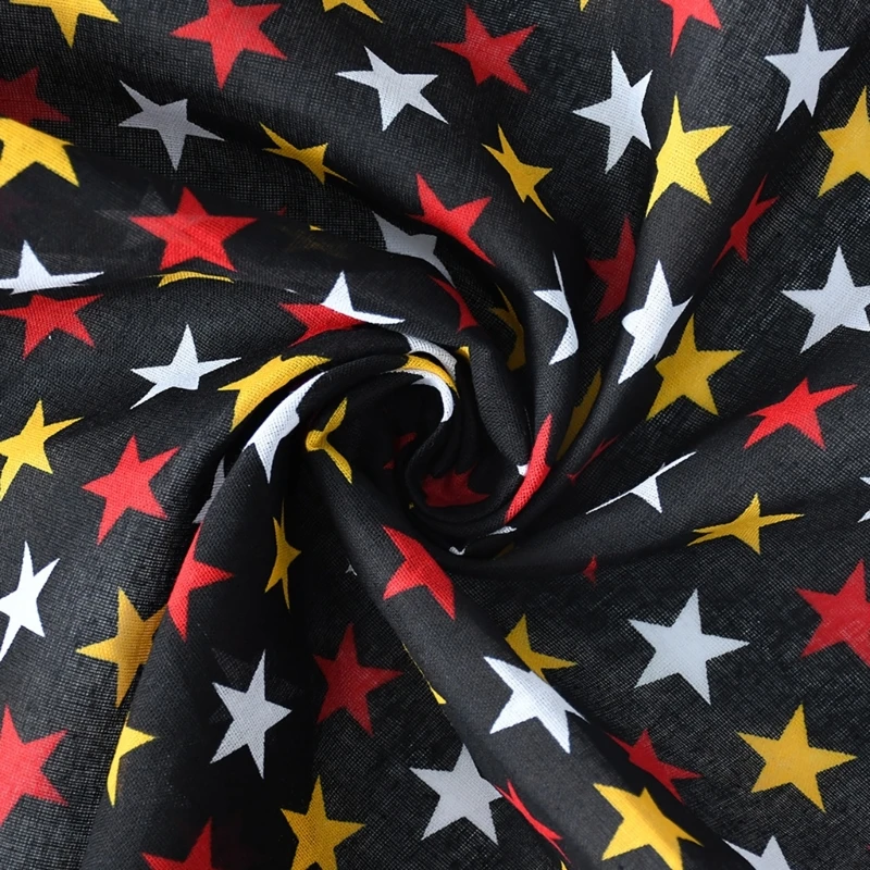 Vintage Hiphop Polkas Dot Bandana Cotton Square Scarf Face Mask for Men Women