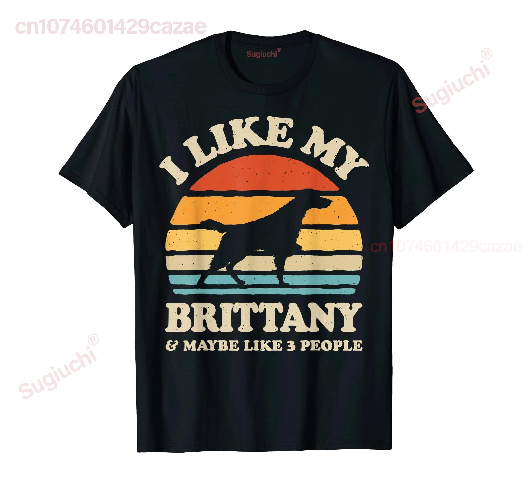 100% Cotton I Like My Brittany Spaniel And Maybe Like 3 People Dog Retro T-Shirt MEN WOMEN UNISEX T Shirts Size S-6XL