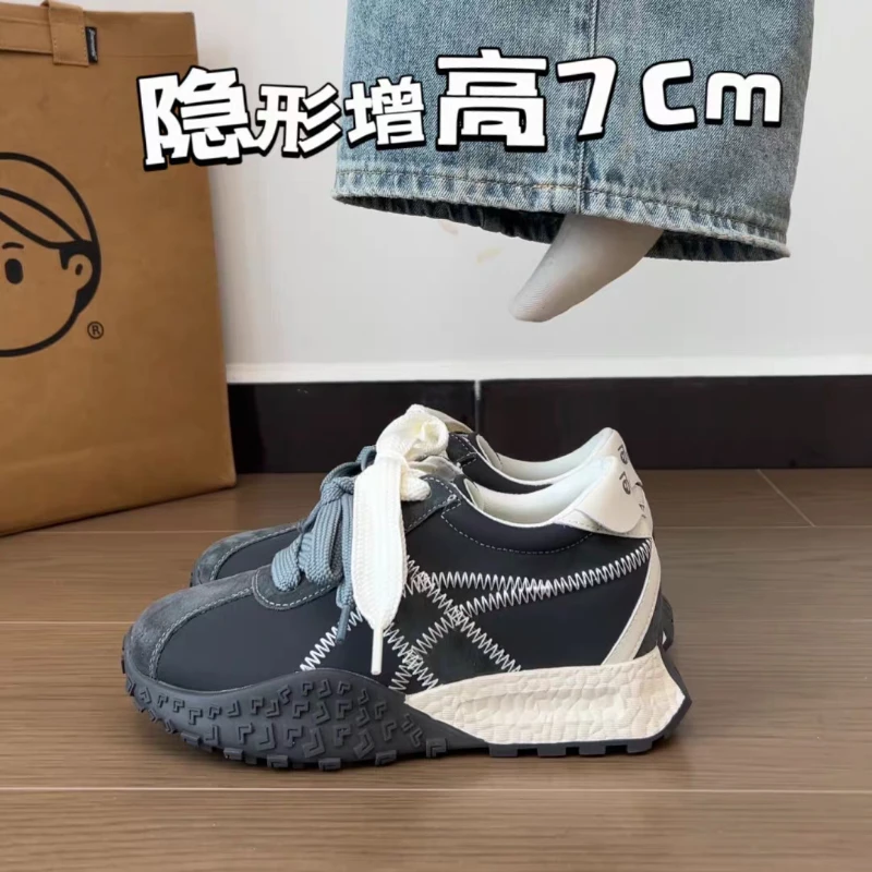 

Thick Bottom Lace-up Within The Increase Matching Color Fashion All Comfortable Non-slip Breathable Sports Casual Women's Shoes