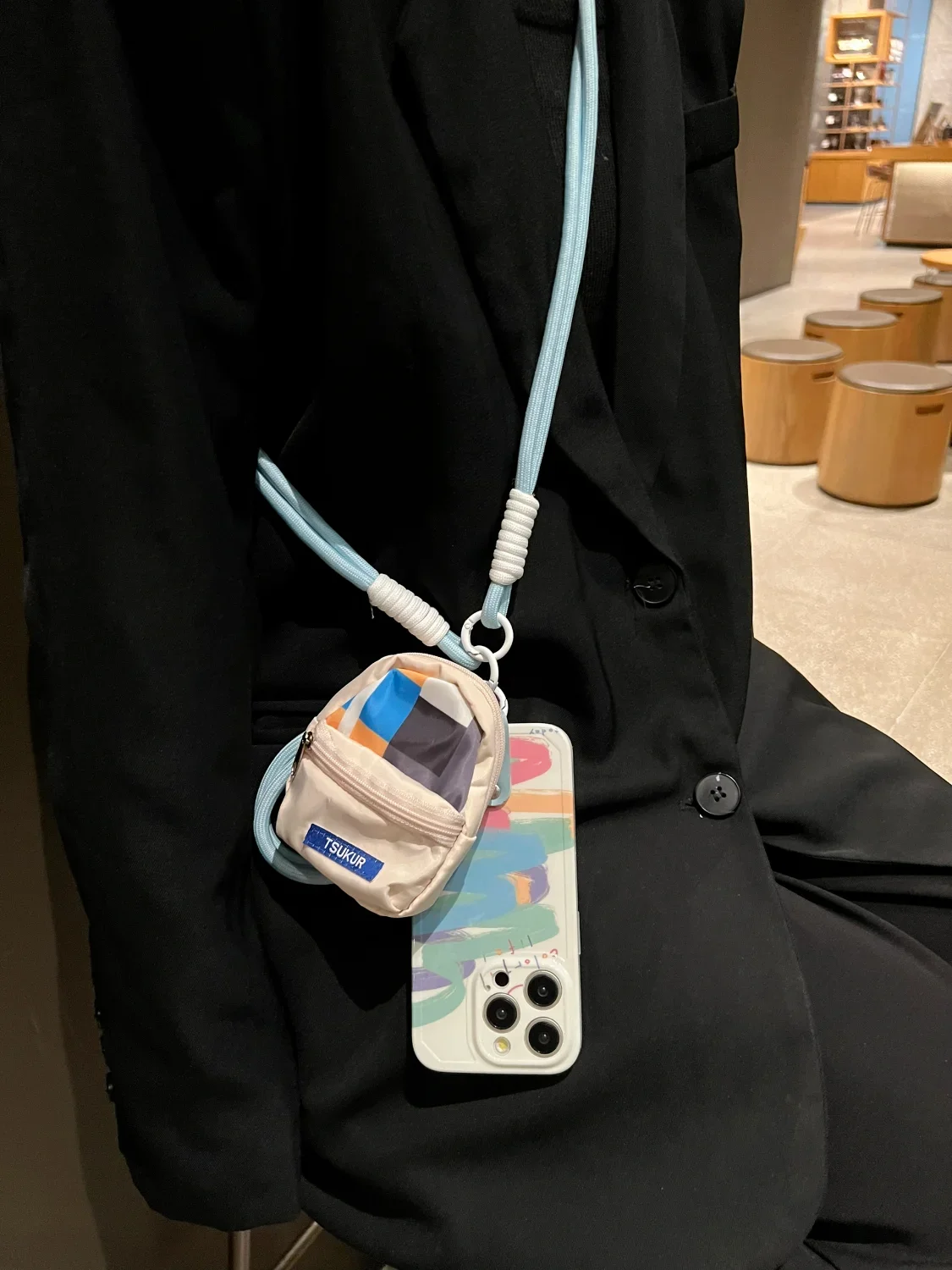 New Mini Schoolbag Phone Case,with Bracelet Cross -body Phone Cover ,For IPhone 15 14 13 12 11 Pro Max XS X XR 7 8 Plus Cover