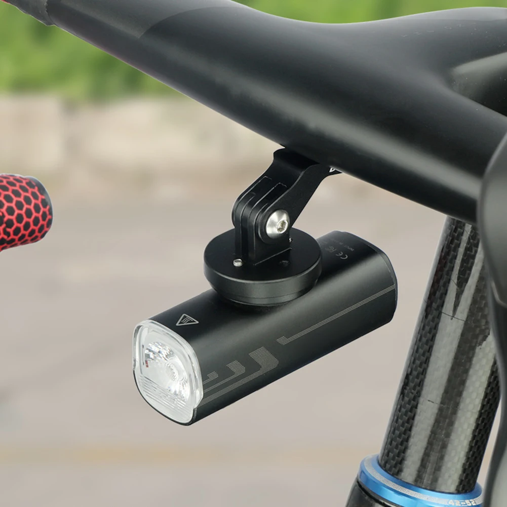 Aluminum Alloy Extension Stand Bike Handlebar Extension Bracket Adapter Bicycle Headlight Holder for Sports Camera