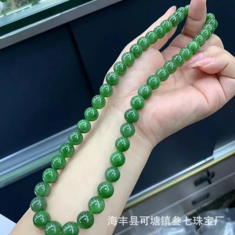 Natural Hetian Necklace, Fine Lustrous Jade Quality, New Style, Fashionable And Versatile