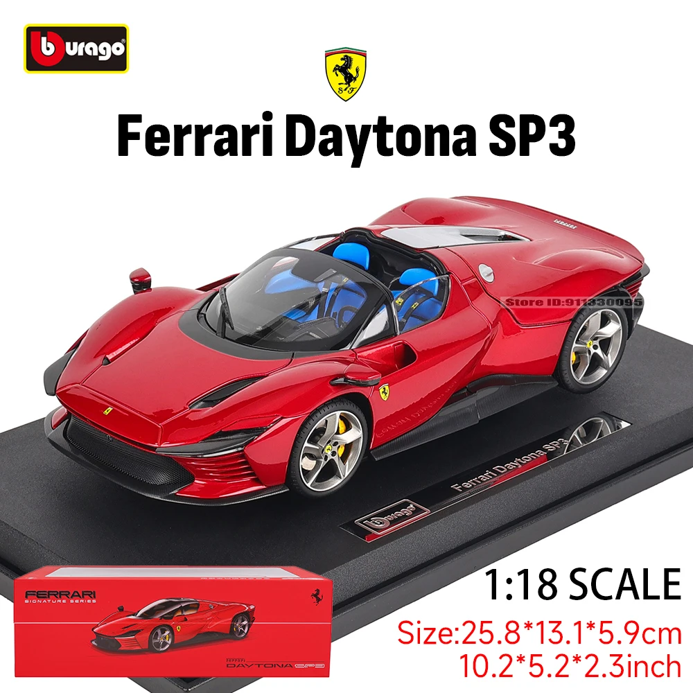 Bburago 1:18 Ferrari DAYTONA SP3 Exquisite gift box Car Model Boy
