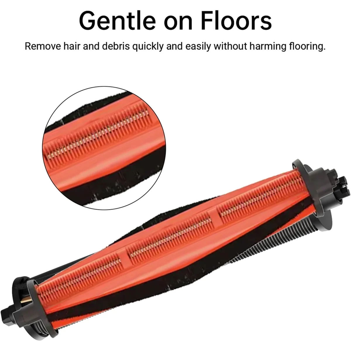 فرشاة دوارة مضادة للتشابك لقطع الشعر A74X لأجزاء المكنسة الكهربائية Dreame X40 Pro X30 L10s Pro Ultra L30 Ultra L20 Ultra