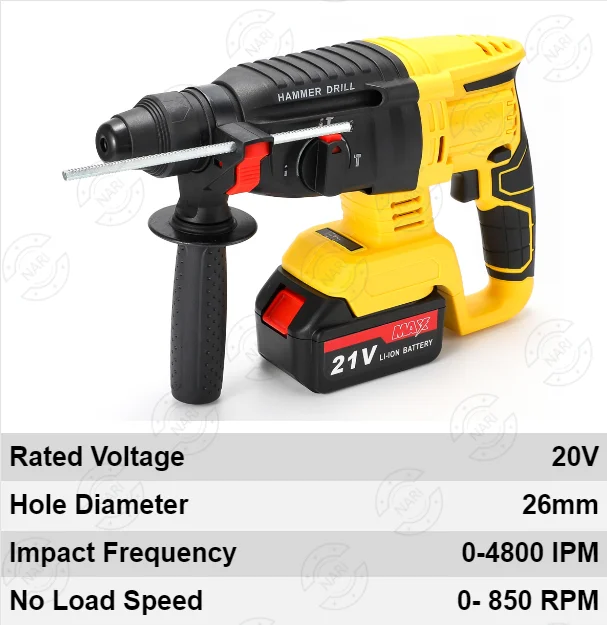 Cordless 5 in 1 Yellow Powerful Tool Set Power Wrench Impact Drill Angle Grinder Hammer Circular Saw Brushless Power Tool Set
