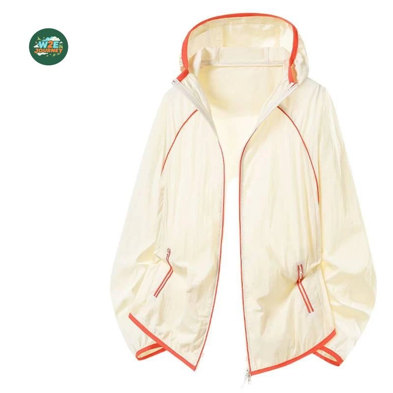 W2EJOURNEY Luxury Quality EU US Size Skin Jacket Outdoor Wear UV Protection Lightweight Summer Jacket for men Women