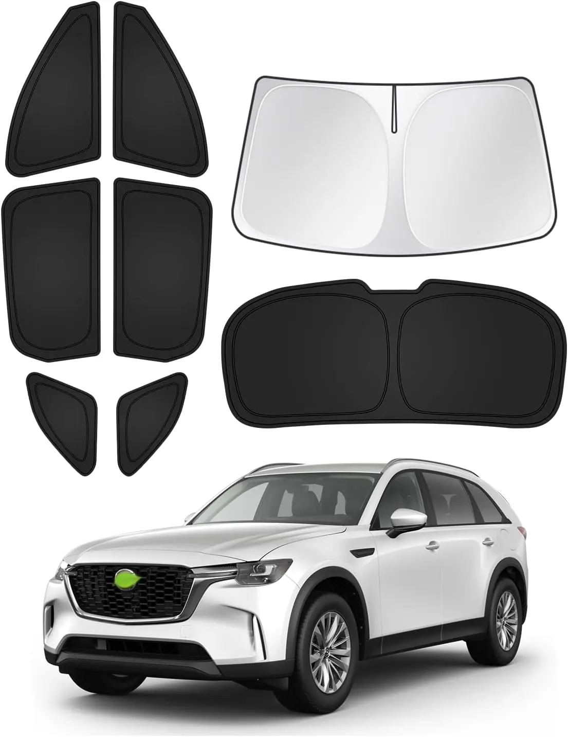 

Комплект солнцезащитных шторок для Mazda CX-90 2024-2026 - 8 шт. (для лобового стекла и окон) для конфиденциальности и охлаждения