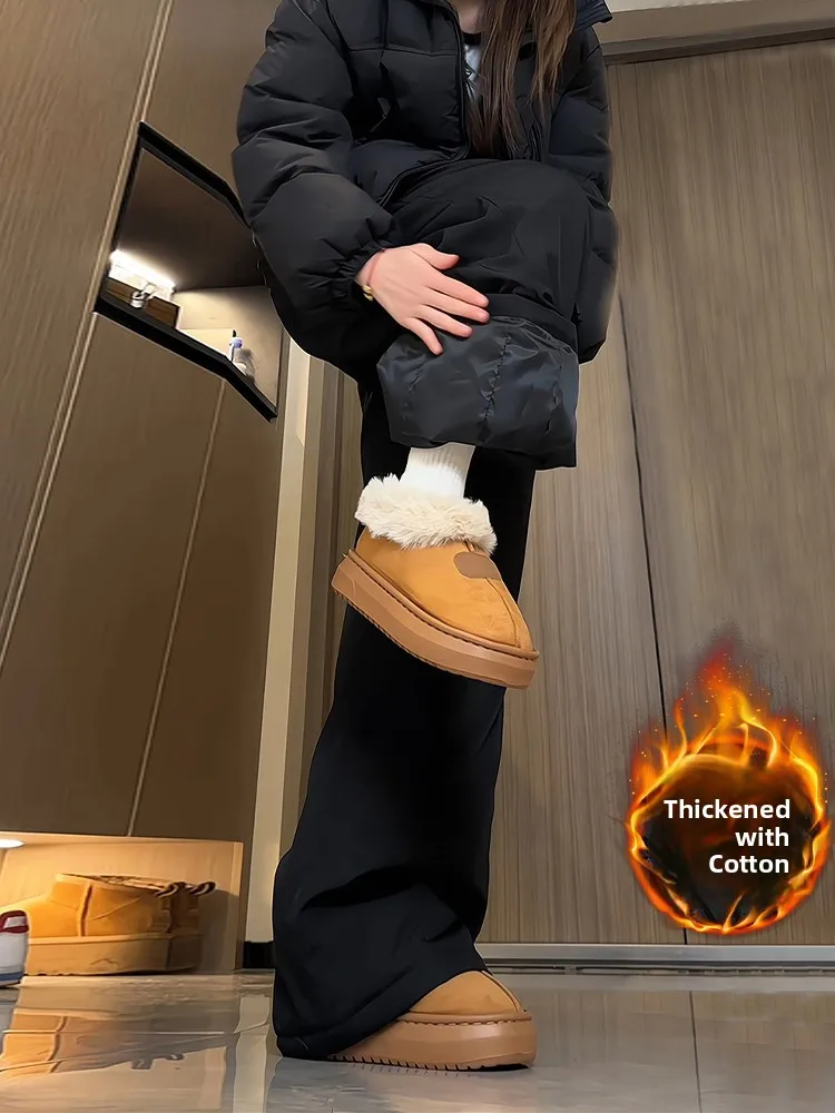 

Утепленные хлопковые брюки для мужчин и женщин, зимние лыжные штаны, очень теплые, для температур до -40 градусов Цельсия, слегка расклешенные, прямого кроя