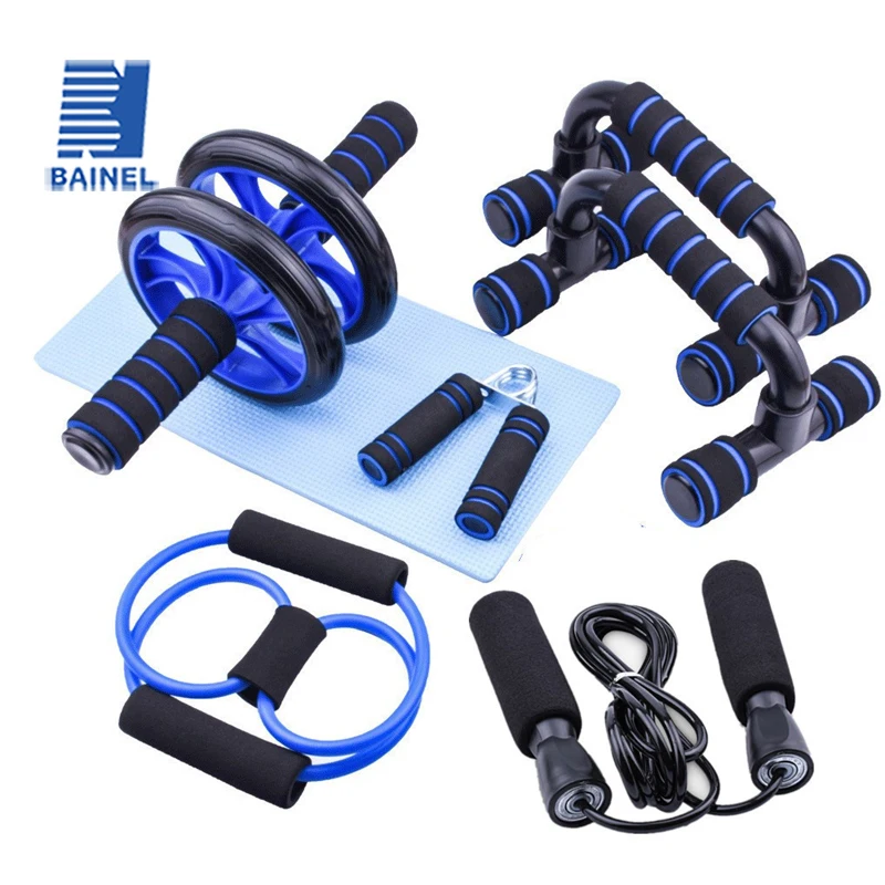 5-piece Set of Indoor Exercise Products Including A Push Up Stand and Multi-functional Fitness Equipment for Home Use