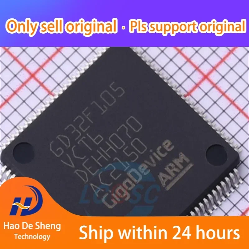 

10 шт./лот GD32F105VCT6 LQFP-100 ARM новый оригинальный аккумулятор на складе
