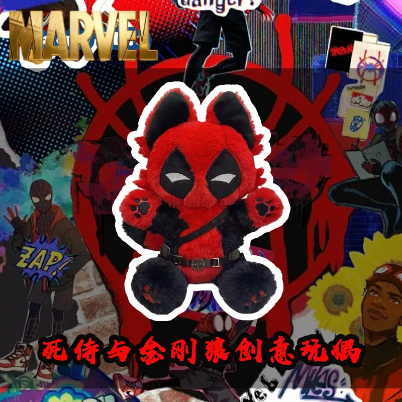 

Плюшевая кукла Tide Spiderman Miles Morales, черно-красная, уникальный дизайн, мягкая игрушка, подарок на день рождения для фанатов фильмов Marvel