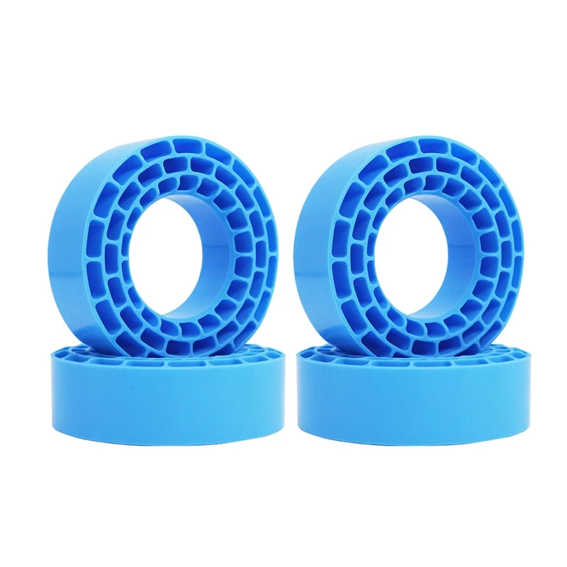 1.55 Polegada pneus de borracha de silicone inserção espuma para 95-97mm 1.55 Polegada pneu rc carro atualização peças Blue-SPMI