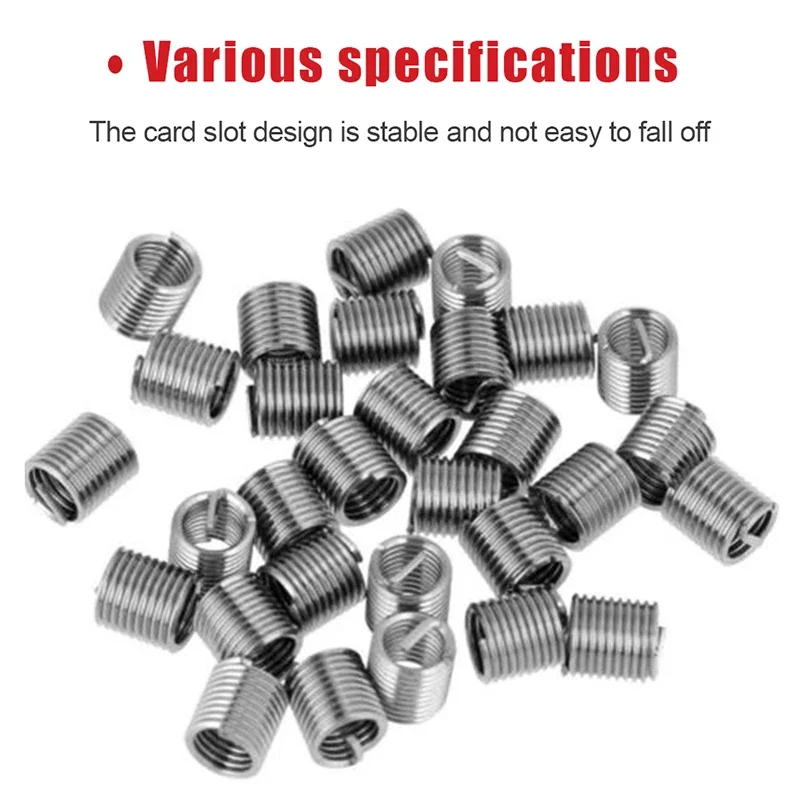 30PCS Metric Thread Repair Tool M5/M6/M8 Self Tapping Screw Sleeve Thread Inserts Inatallation Kit for Car Repair/Restore