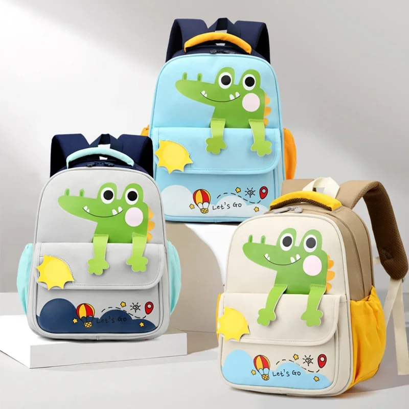 Cute Crocodile School Bags for Boys Toddler Children's Bag Kindergarten Kids Backpack 3-6 Years Old Girls Primary Student Bag