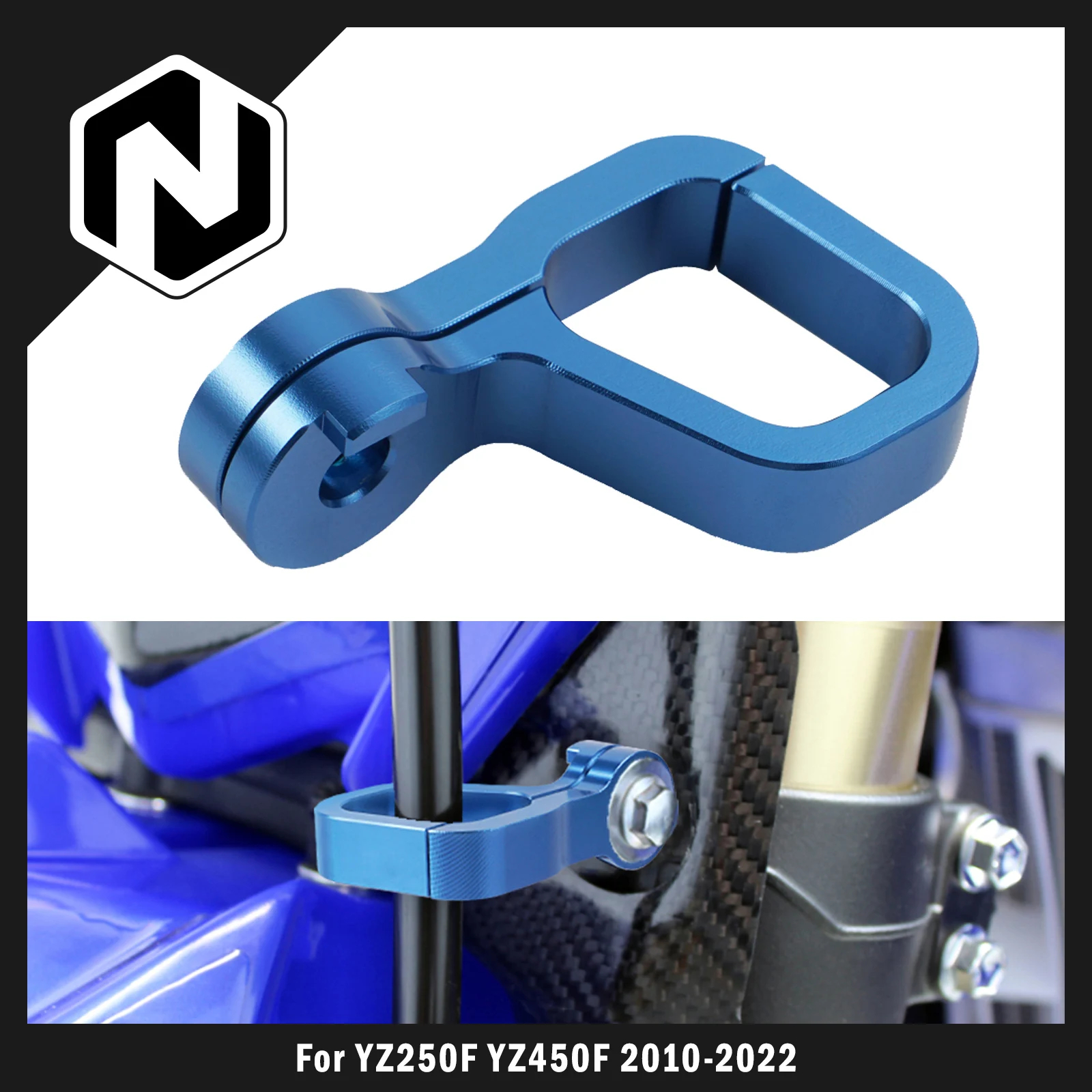 

NICECNC For Yamaha YZ250F YZ450F 2010-2022 YZ250FX YZ450FX 2016-2021 WR250F WR450F 2016-2018 Front Brake Hose Line Cable Clamp