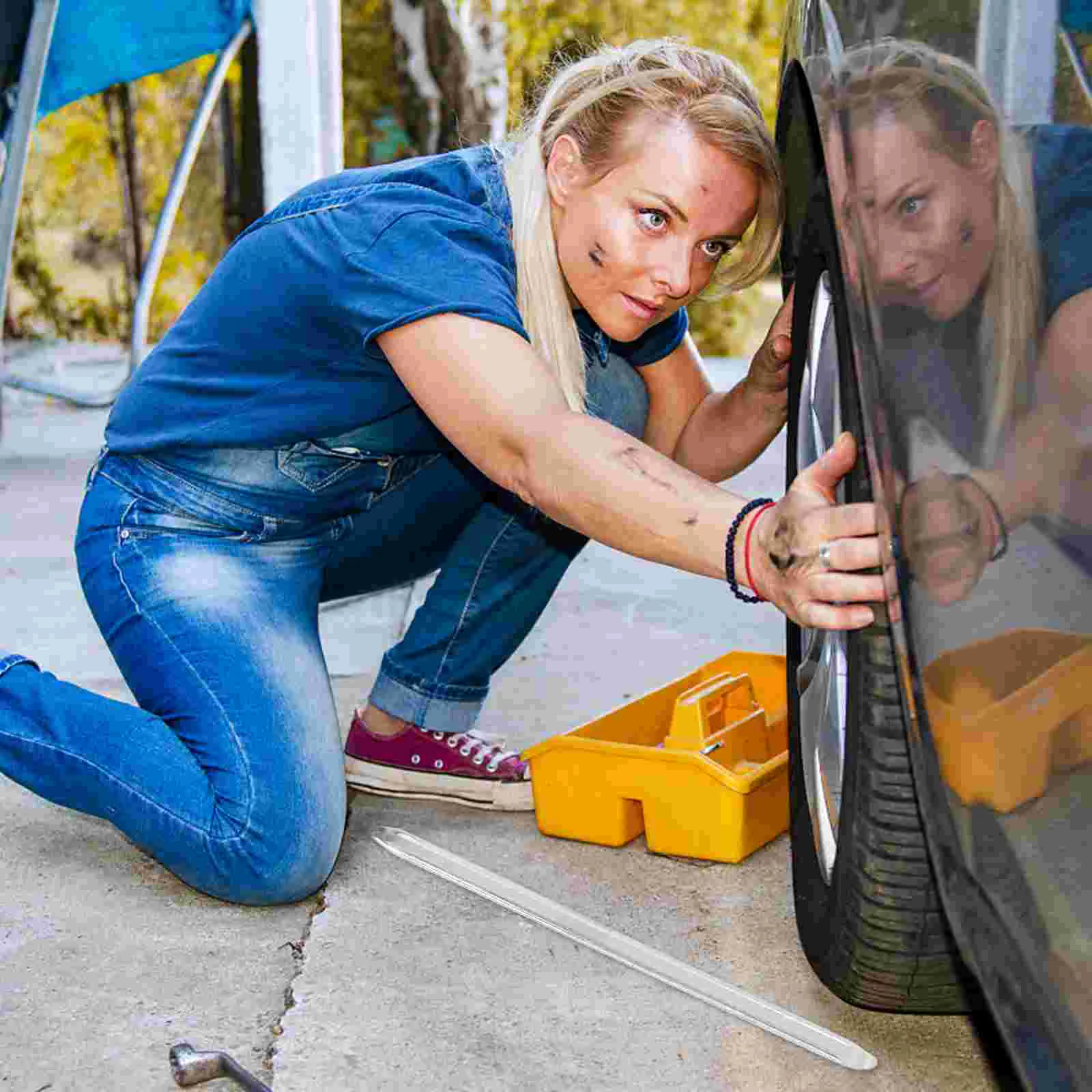 Ferramenta de reparo de pneus de pé de cabra, alavanca de pneu de carro, colher de manutenção, trocador prático