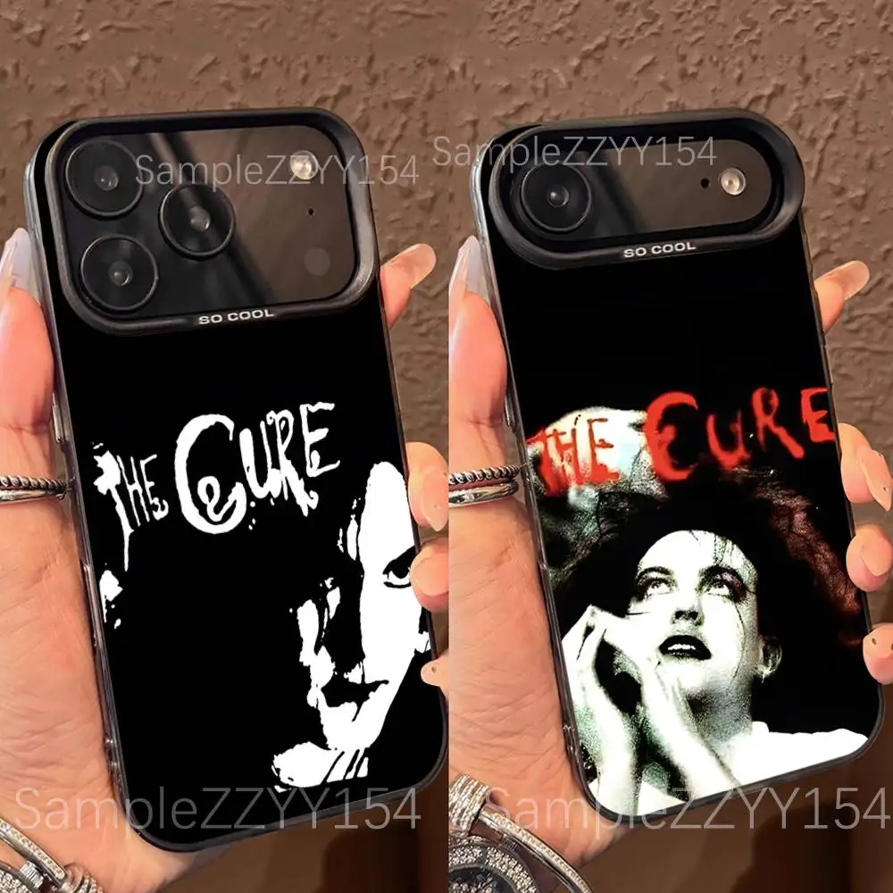 

The C-CureS Robert Smith Phone Case For iPhone 17,16,15,14,13,12,X,8,Pro,Max,Plus,E,SE4,Air,Mini Black IMD Matte