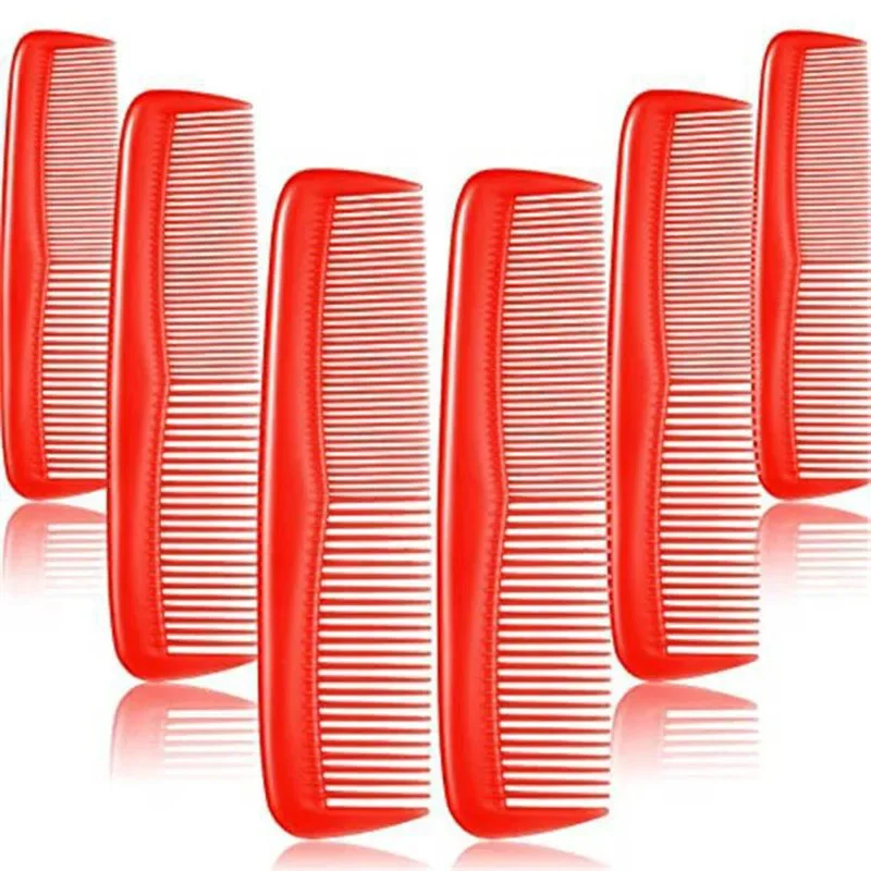 6Pcs/lot Anti-static Hair Combs Mini Double Side Hair Brush Pro Beard Comb Barber Comb Hair Styling Tools Salon Accessories