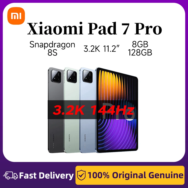 Xiaomi Tablet Pad 7 Pro 11.2-inch 3.2K 144Hz Snapdragon 8s Gen3 50MP + 32MP camera Xiaomi HyperOS 2 Tablet