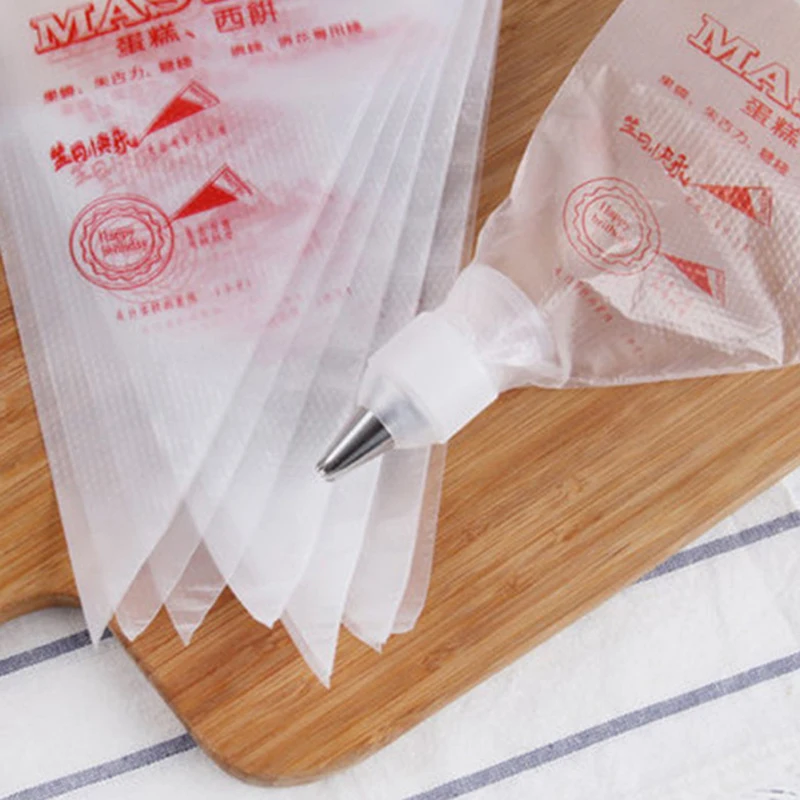 {QTG333} 20 Pcs Food Grade Plastic Icing Piping Bags Pastry Fondant Cake Decorating view 2