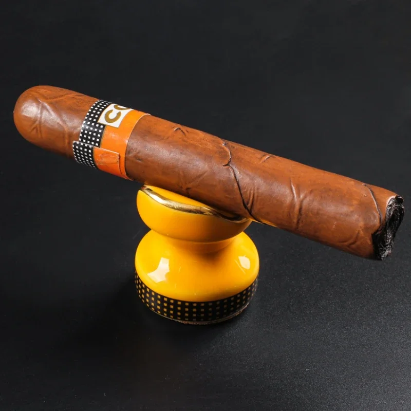 Ceramic Cigar Stand Holder Cigar Display Stand Rack Holder Mini Travel Cigarette Cigar Rack Ashtray Holder Smoking Accessories
