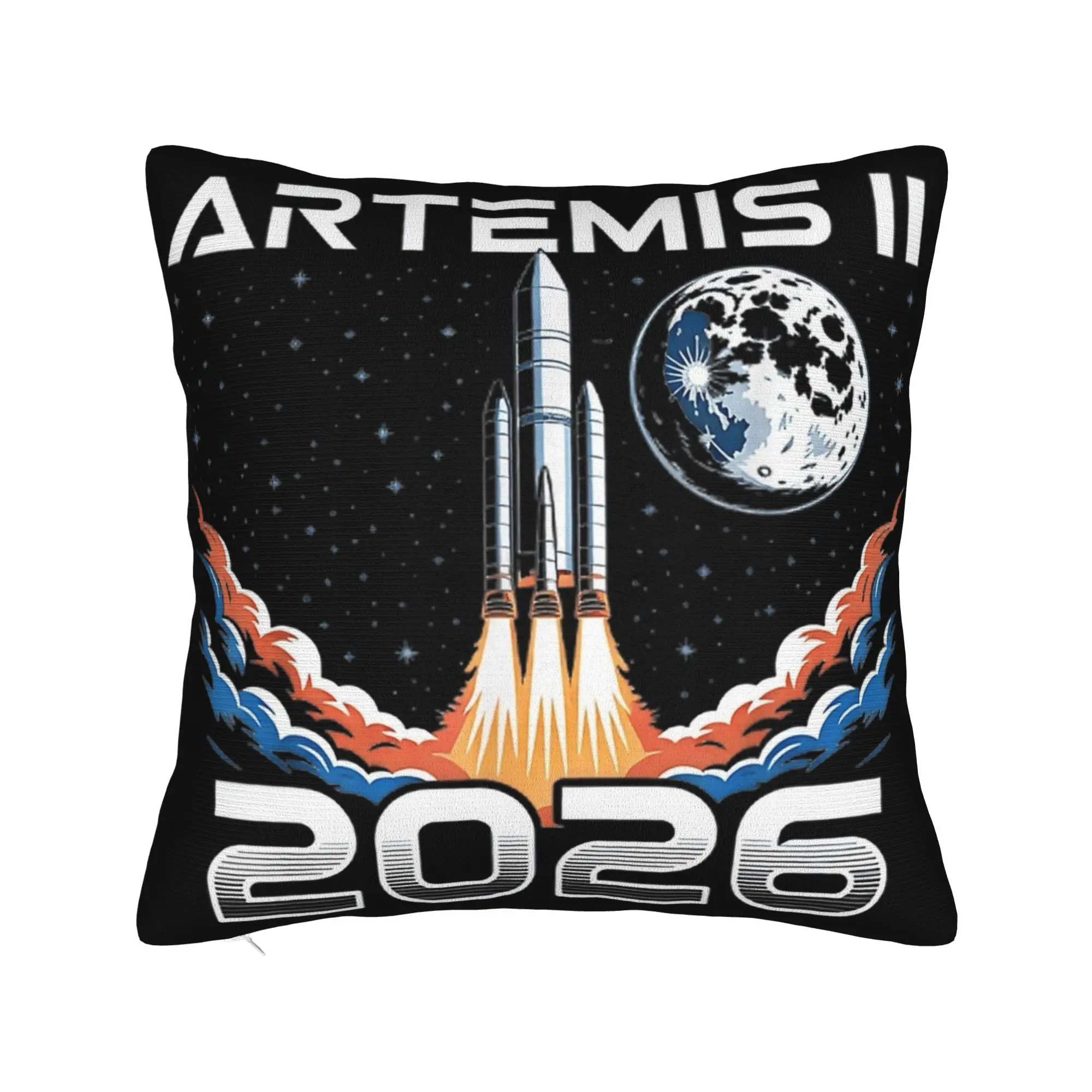 Back to the moon 2026 Artemis II Pillowcase Merch Soft Cushion Cover Decorative  Pillow Case Cover Home Multi Size