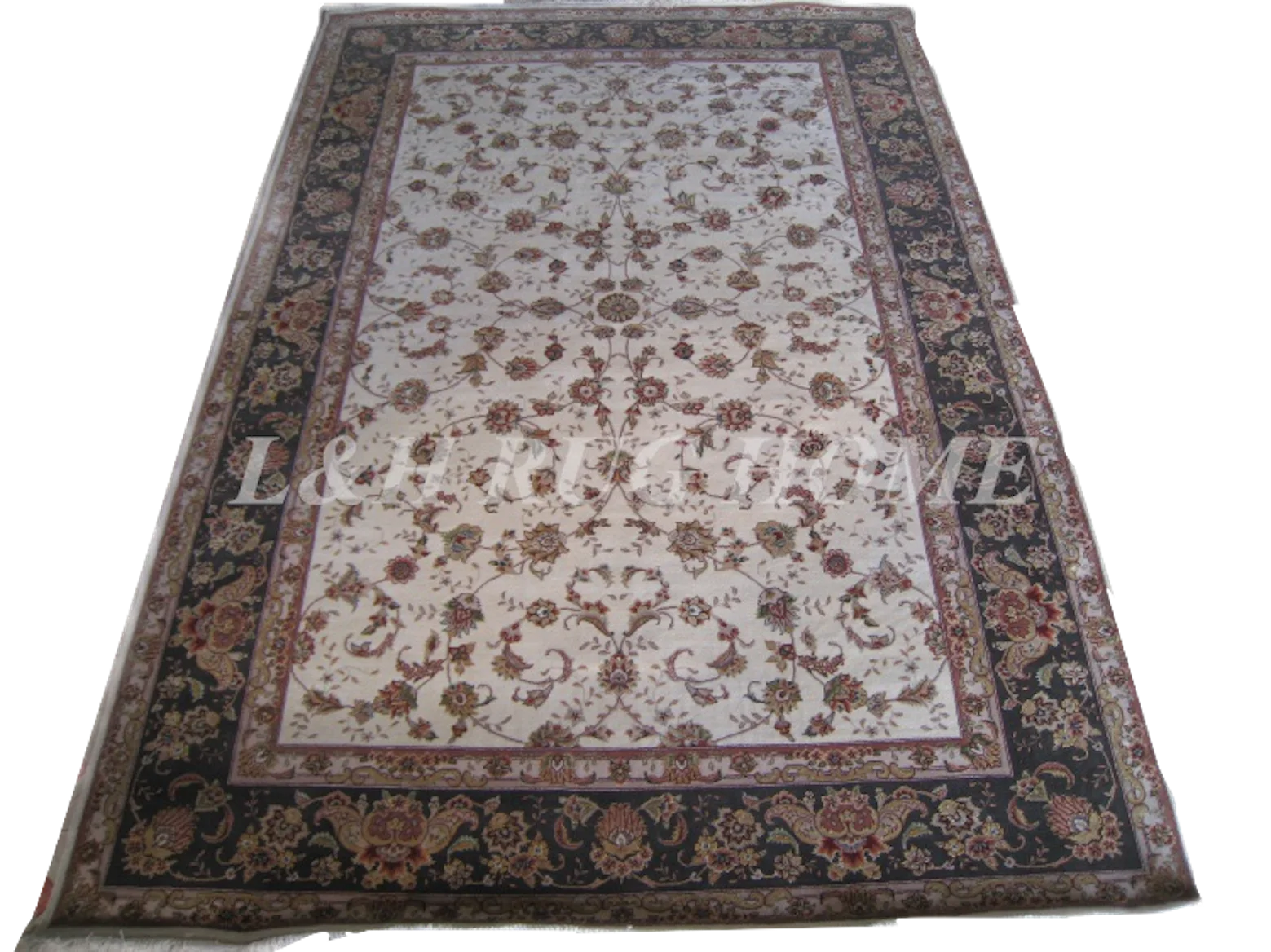 Free shipping 6'X9' 200 Line Hand-knotted  Wool and silk Oriental Persian carpet handmade carpet