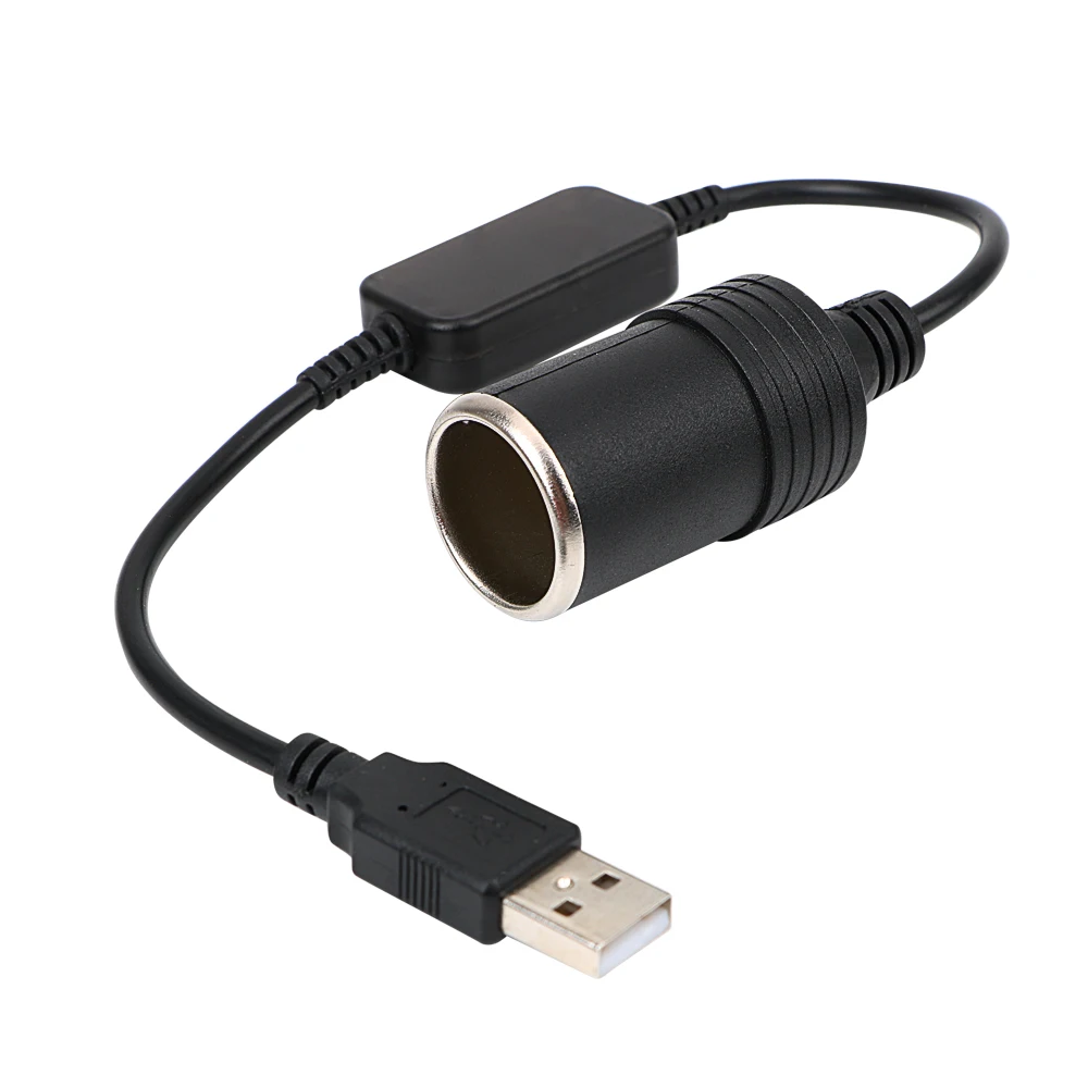 Converter Adapter Wired Controller USB 5V To 12V Auto Interior Accessories Plug Connector Adapter