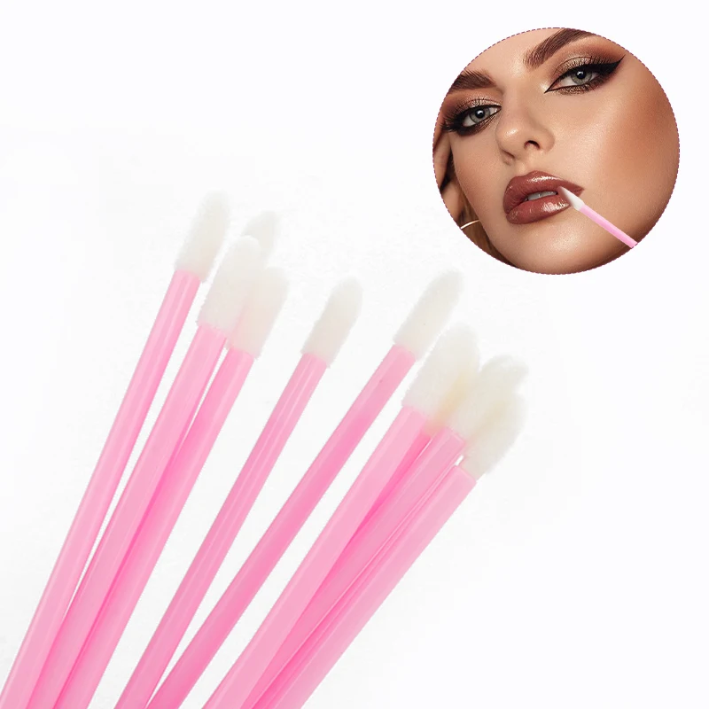 Brosse à Cils à Double Tête, 50 Pièces, Pinceaux de Maquillage, Applicateur de Rouge à Lèvres, Baguettes de Mascara, Peigne pour les Yeux, Extension de Cils, Outil Cosmétique