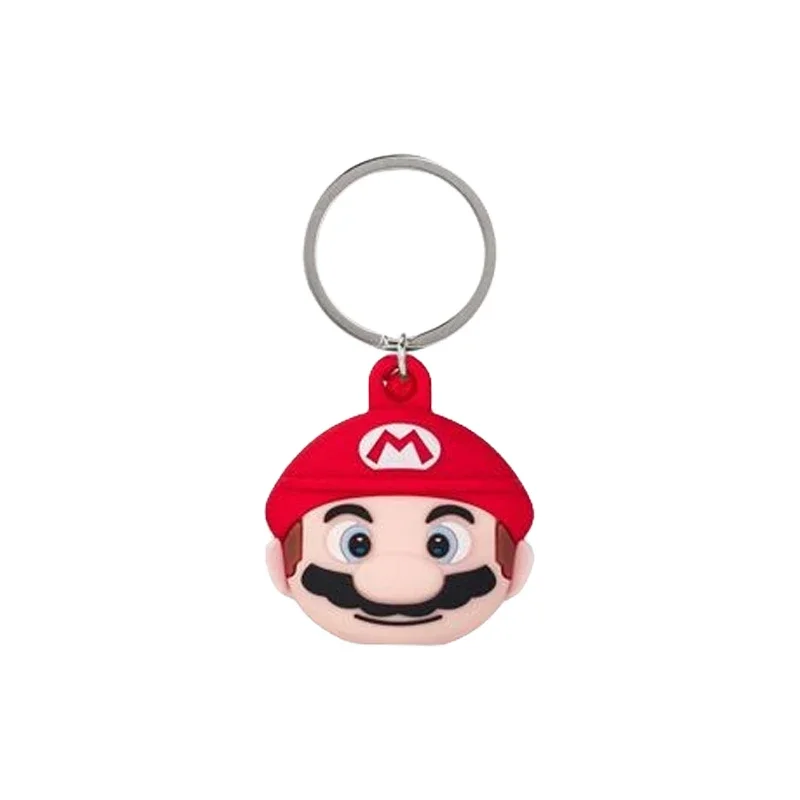 Super Mario Cartoon Silicone Cover for Airtag Anti Lost Portable Keychain Protective Accessories Locator Tracker Case for Kids