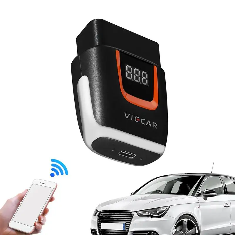 

Wireless OBD2 Scanner Car Breakdown Code Reader Wireless Low Power Consumption Instant Connection Small Car Accessories For