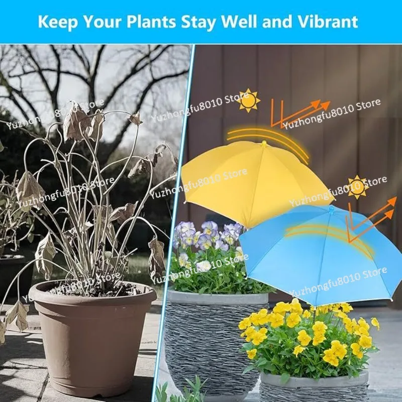 Plant parasol Outdoor courtyard Garden Potted ground Umbrella Plant sunscreen parasol