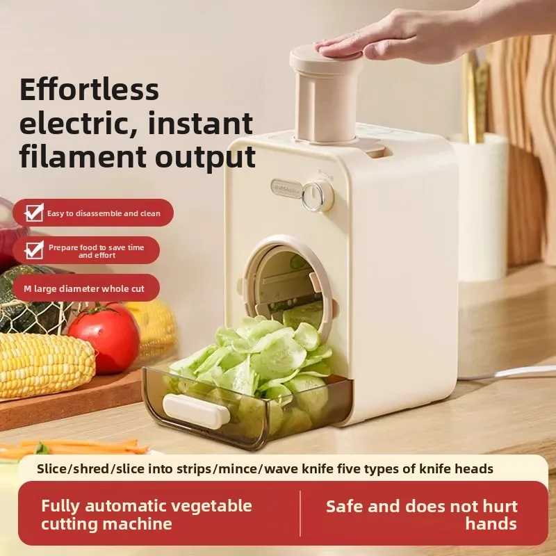 Electric vegetable cutter Household multi-functional automatic vegetable cutting artifact Potato slicing planer Shredder