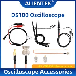 BNC oscilloscopio sonda Scope 100M analizzatore di larghezza di banda sonda a Clip a coccodrillo multimetro cavi di prova sonda per oscilloscopio elettronico