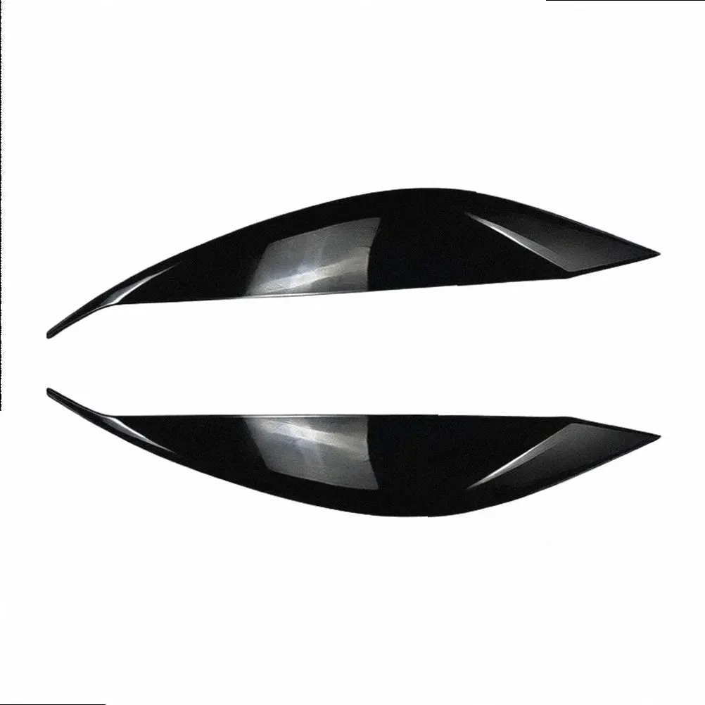 For BMW For F34 3 Series GT 2013-2020 Front Headlight Eyebrow Trim ABS Material with Carbon Fiber Visual Effect