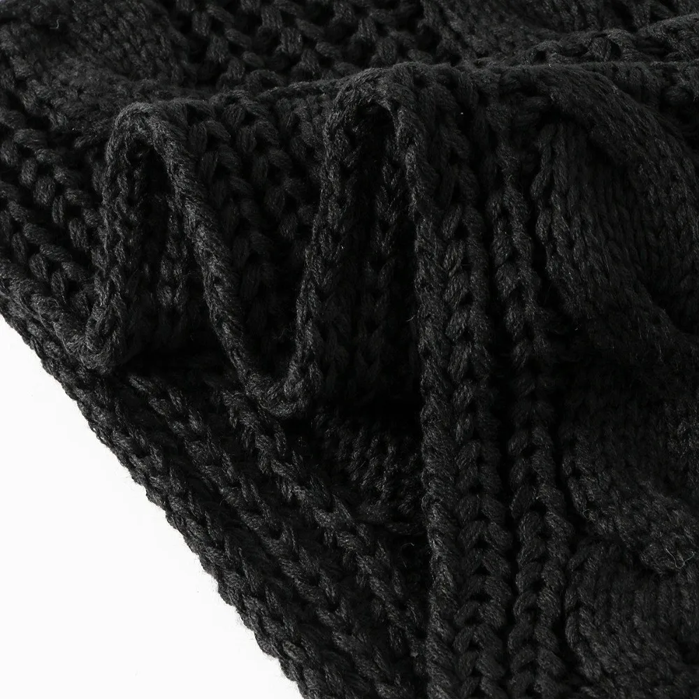 Knitted Material Knitted Ring Scarf Thick Warm Fabric Solid Color Circle Loop Scarf Circle Ring Style Versatile Wear