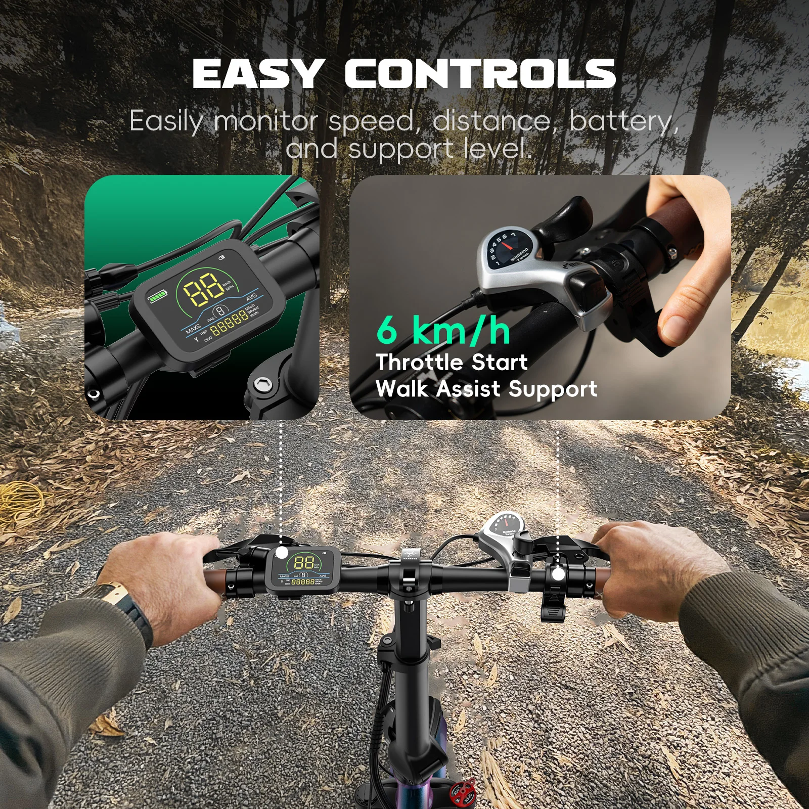 Fafrees F20 Pro E-bike mit 36V 20Ah Abnehmbarer Akku, 20x3,0 Zoll Faltbares Elektrofahrrad, 7-Gang, 25km/h und 75-100km Reichweite – Detail 8
