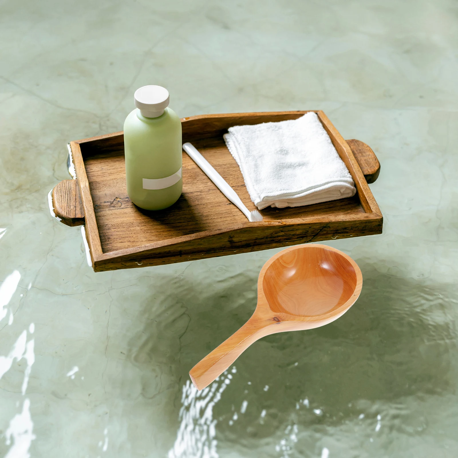 

Pine Water Ladle Creative Scoop Long Lasting Use Home Kitchen Gardening Versatile Accessory Water Ladle