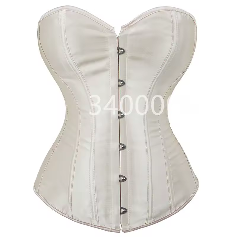Caudatus Black Corset Top Plus Size Bustiers Overbust Satin Sexy Costume Corselet Brocade Vintage Style Bridal Korsett Women - Image 6