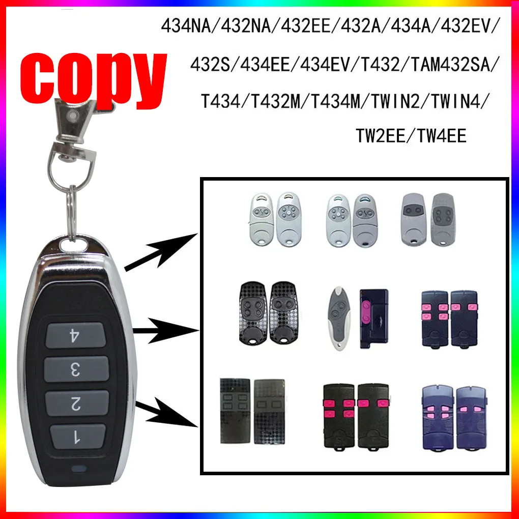 Rolling code 전기 차고 문 433.92MHZ 100% 호환 Top 434NA/432NA/432EE/432A/434A/432EV/432S/434EE/434EV/434EV/