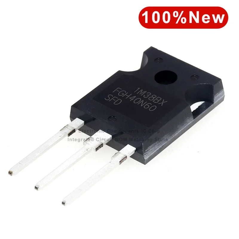 5PCS New Genuine FGH40N60SFD FGH40N60SFDTU TO247 40A 600V FSPIGBT IGBT Transistors