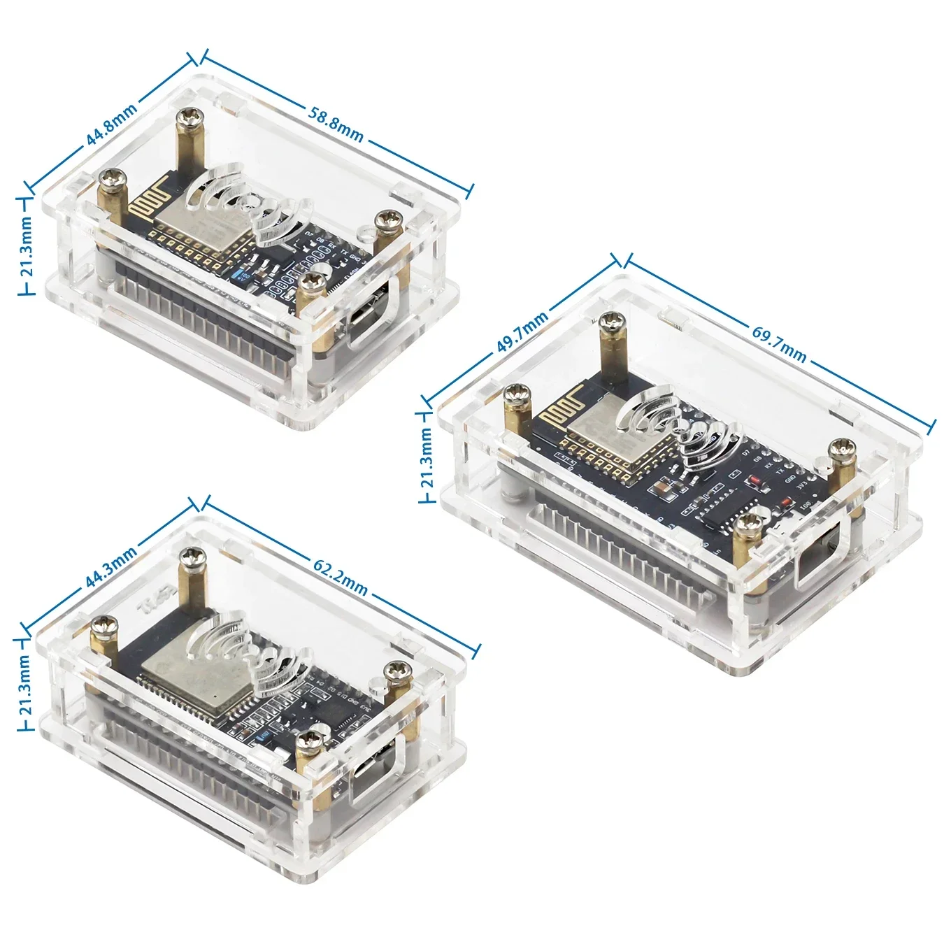 NodeMcu Lua 2102 340G ESP-32 iot Development Board Transparent acrylic protective shell image 5