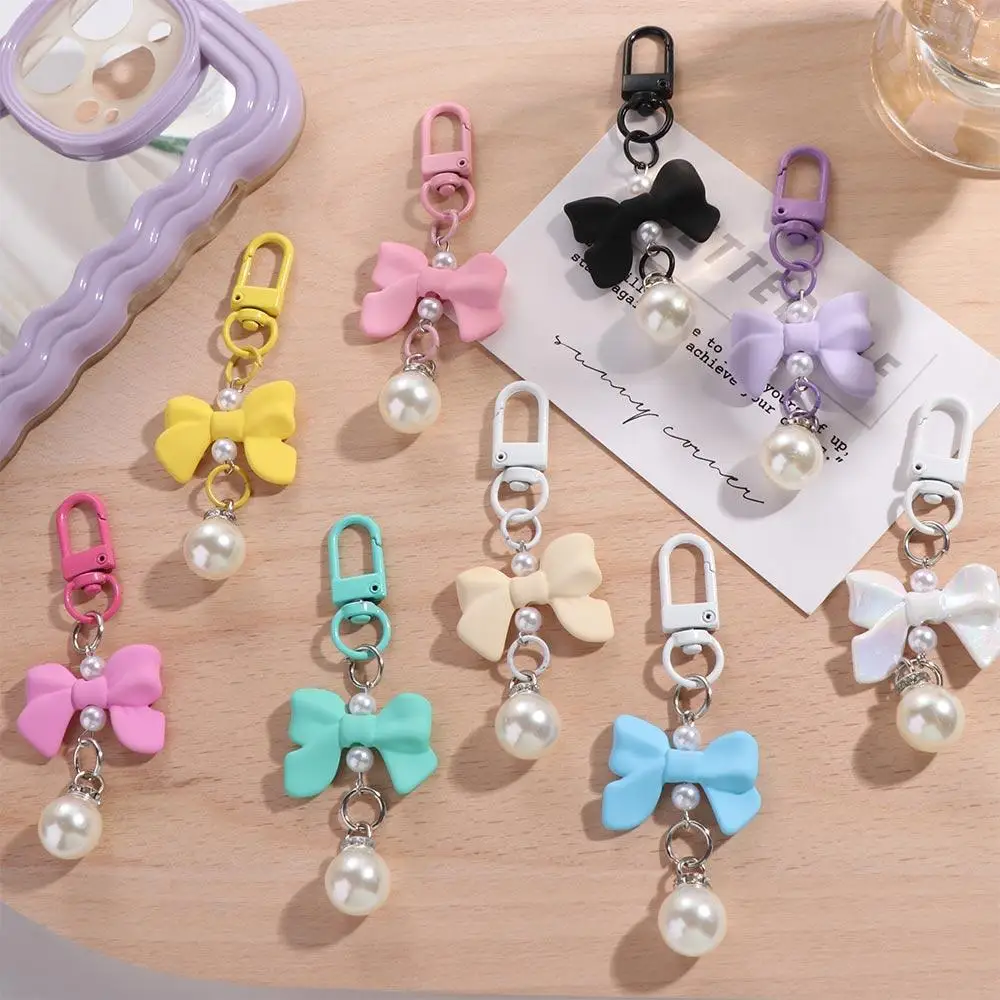 

Candy Color Candy Color Bow Knot Pendant Key Chain Ornament Bow Knot Keyring Pendant Accessories Imitation Bow Keychain