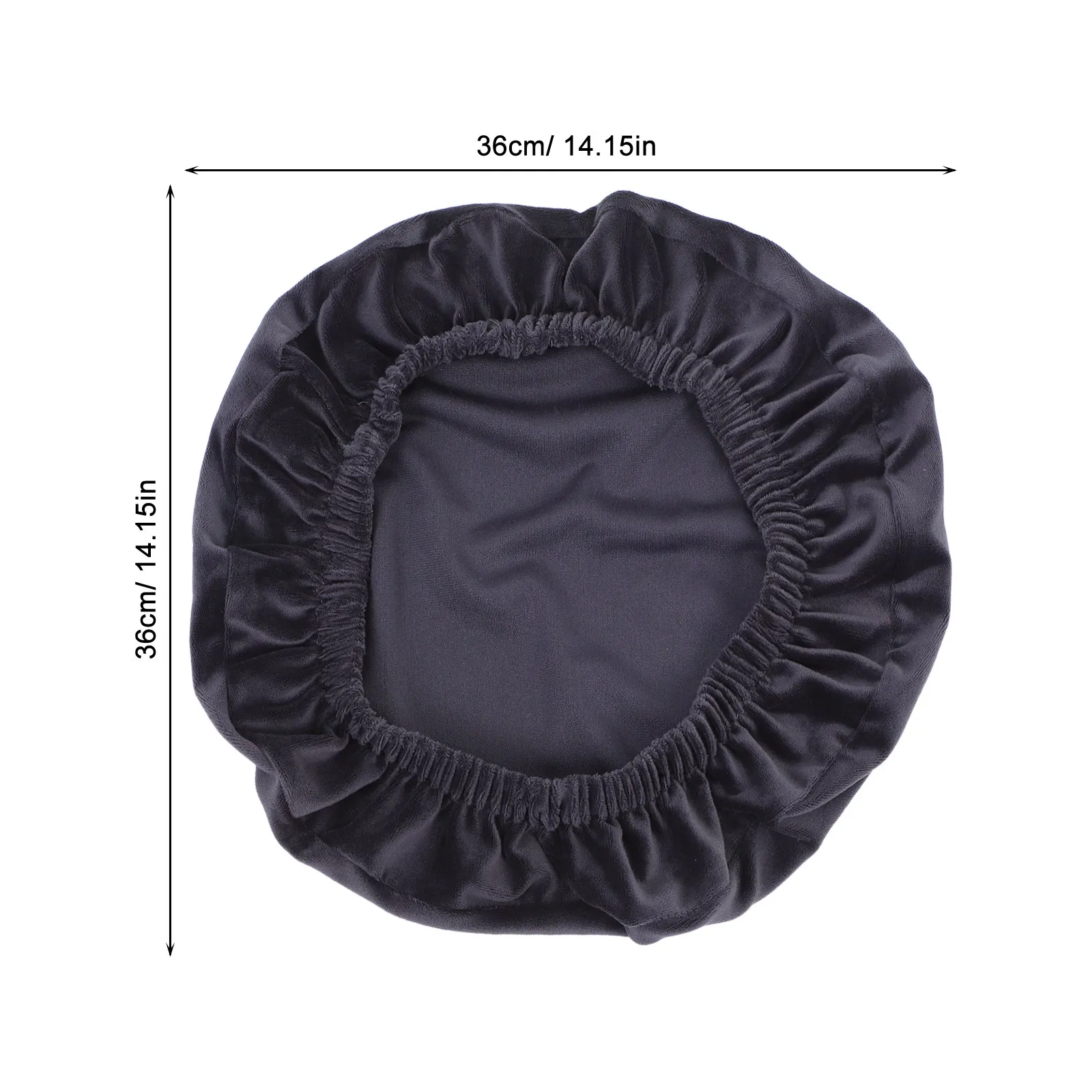 4Pcs Round Vanity Stool Covers High Elasticity Stretch Seat Slipcover for Bar Stools Salon Spa Dressing Chairs Footstools